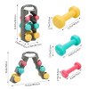 Living and Home 0.5/1/1.5KG Fitness Dumbbells Home Hand Weights Set with Storage Stand