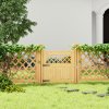 Living and Home 90x90cm Rhombus Garden Wood Fence Gate in Natural Color