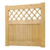 Living and Home 90x90cm Rhombus Garden Wood Fence Gate in Natural Color