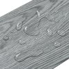 Living and Home 36pcs Rustic Style Self Adhesive Wood Plank PVC Flooring, Grey