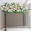 Living and Home 100cm White Rose Floral Row for Wedding Aisle Decor