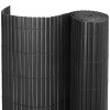 Living and Home 300x180cm PVC Garden Fence Privacy Screening Fence Protective Screen in Dark Grey