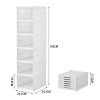 Living and Home 6-Tier Plastic Foldable Shoe Storage Box Unit