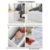 Living and Home 6-Tier Plastic Foldable Shoe Storage Box Unit