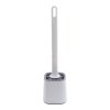 Living and Home Flexible Silicone Toilet Brush and Holder