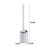 Living and Home Flexible Silicone Toilet Brush and Holder