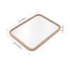 Living and Home Wall-Mounted Bathroom Adjustable LED Vanity Mirror with Demister