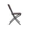 Living and Home Set of 2 Outdoor Rattan Plastic Folding Chairs Dining Chairs Set Brown