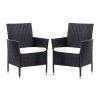 Living and Home Set of 4 Rattan Chairs Garden Furniture