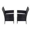 Living and Home Set of 4 Rattan Chairs Garden Furniture