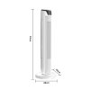 45W Tower Fan with Remote, 90° Oscillating 3-Speed & 3 Modes, 7H Timer, 92cm