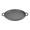 Living and Home 30cm Pre-Seasoned Round Dual-Handle Cast Iron Grill Pan