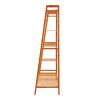 Living and Home Bamboo Bedroom Garment Clothes Rack Brown 110cm