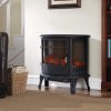 Living and Home 1800W Electric Fireplace Large Heater Stove Freestanding Log Burning Livingroom Heater