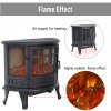 Living and Home 1800W Electric Fireplace Large Heater Stove Freestanding Log Burning Livingroom Heater