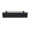 Living and Home 30cm H Rectangular Flower Bed Galvanised Steel Raised Garden Bed, Easy Assembly, Anthracite