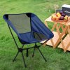 Living and Home Outdoor High-Back Moon Chair, Breathable Portable Folding Camping Chair