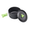 Living and Home 10Pcs Portable Camping Cookware Set, Lightweight Aluminum Alloy