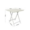 Living and Home 70cm Folding Dining Table and 4 Chairs Space Saving Kitchen Table Chairs Set