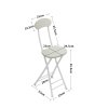 Living and Home 70cm Folding Dining Table and 4 Chairs Space Saving Kitchen Table Chairs Set