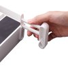 Living and Home Dual-Layer Magnetic Plastic Wrap Dispenser with Cutter