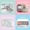 2pcs Fridge & Freezer Combo Set – 93L Fridge + 60L Upright Freezer, Freestanding, White
