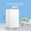 2pcs Fridge & Freezer Combo Set – 93L Fridge + 60L Upright Freezer, Freestanding, White