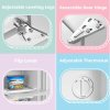 60 L Freestanding Under Counter Upright Freezer, Adjustable Thermostat, White