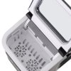 Living and Home 1.4L Water Tank Portable Ice Maker Machine with Handle, Ice Scoop
