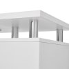 Living and Home White Manicure Table with Dust Collector and Wrist Cushion, 108 cm W x 45 cm D x 78 cm H