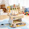 Living and Home 43pcs Wooden Pretend Play Kids Tool Bench Set Montessori Toys