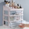 Living and Home Plastic Makeup Organizer with 3 Drawers, Cosmetic Organizer, 27.5cm W x 20cm D x 31cm H