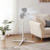 40W Electric Standing Pedestal Fan Height Adjustable with 3 Speeds 96-125cm
