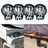 Living and Home Pack of 4 Plastic Gutter Downpipe Guards