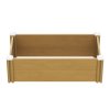 Living and Home 102cm W Rectangular Plastic Wood-Grain Raised Garden Bed Planter