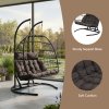 Living and Home 2-Seater Swing Hanging Egg Chair with Metal Stand