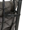 Living and Home 2-Seater Swing Hanging Egg Chair with Metal Stand, Adjustable Chains, Indoor/Outdoor Use