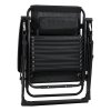 Living and Home Zero Gravity Outdoor Recliner with Seat Cushion & Headrest, Non-Slip Base Pads, 200kg Max Load, High-Quality Tear-Resistant Breathable Textilene Mesh