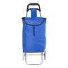 Living and Home Foldable Portable 2-Wheel Shopping Trolley with 20L Oxford Cloth Bag, Lightweight Rolling Utility Cart for Shopping
