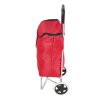 Living and Home Foldable Portable 2-Wheel Shopping Trolley, Red