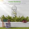 Living and Home 2Pcs Garden Trellis for Climbing Plants Black, 42cm W x 155.5cm D