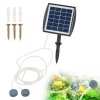 Living and Home Portable Solar Aerator with Dual Air Stones