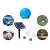 Living and Home Portable Solar Aerator with Dual Air Stones