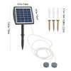 Living and Home Portable Solar Aerator with Dual Air Stones
