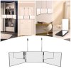 Living and Home 3-way Foldable Makeup Mirror with Telescoping Hooks