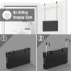 Living and Home 3-way Foldable Makeup Mirror with Telescoping Hooks