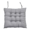 Living and Home 4Pcs Square Soft Thicken Tatami Seat Cushions, Grey
