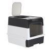 Living and Home Large Enclosed Cat Litter Box with Disinfection Light