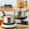 Living and Home 5pcs Stainless Steel Cookware Set with Metal Lids