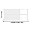 Living and Home White Expandable Closet Tension Shelf Rod and Storage Layer Dividers, 50 W x 25 D (cm)